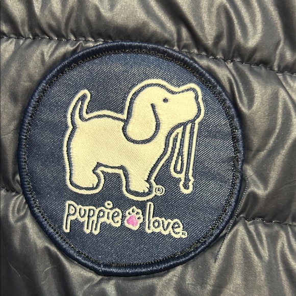 Navy Quilted Vest with Logo - Picture 4 of 12